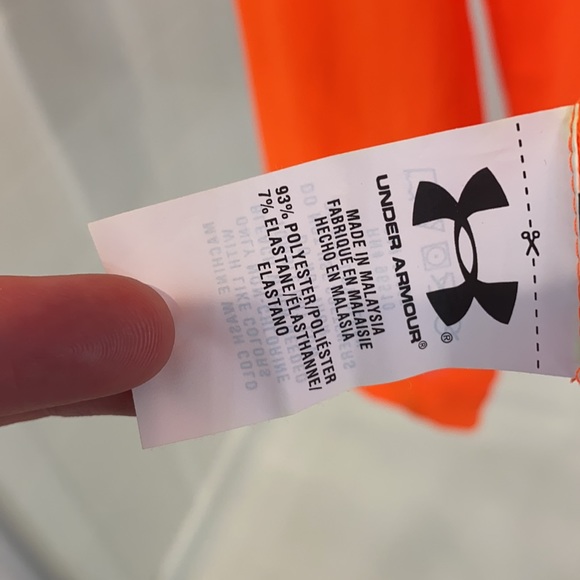 NWT Under Armour Orange Running Fitted Pullover - Picture 5 of 6